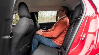 John McIlroy sitting in the Fiat 600e